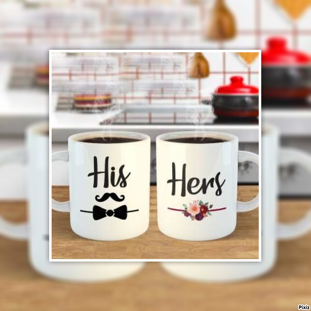 his and her Couple Matching Mug Set of 2