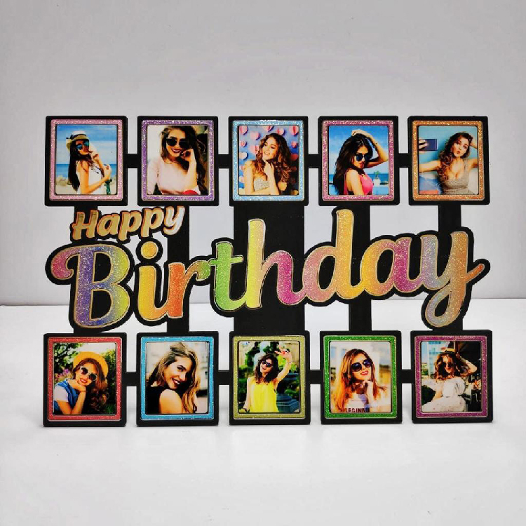 Personalized Birthday Photo Frames with Customized Name and Photos (12