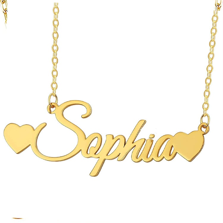  Necklace With Customize Design Personalized Your Name Gold And Silver Plating