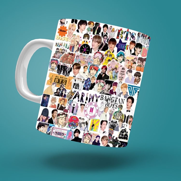 Photo Printed White Coffee Mugs Personalized Gift 325ml