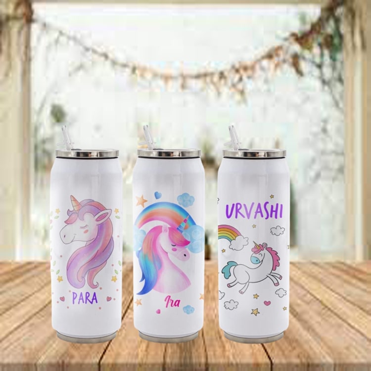 Personalized water bottles for school Employee Staff Appreciation Recognition Gift - 750 ml (White)