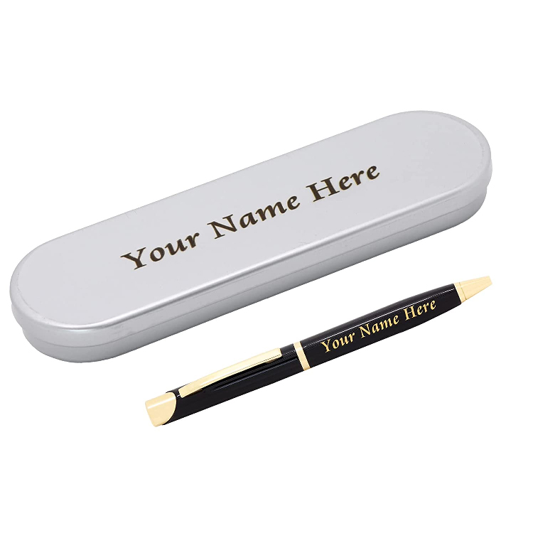  Personalized Premium Metal Pen in Metal Box with name engraved