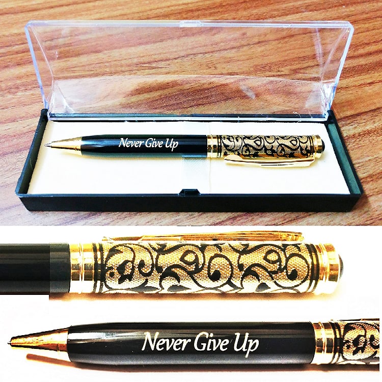 Personalized  Gold Ball Pen Name printed Pan 