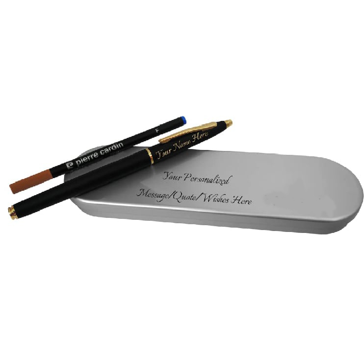 Roller Pen With Name On It And A Small Personalized Message Or Wish On Case Gift For Any Occasion