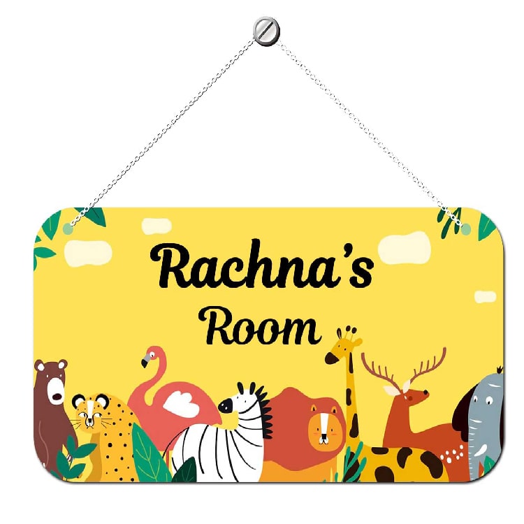 Customizable Name Door Name Plate for Kids Room, Wall Hanging, Door Signboard, Kids Room 