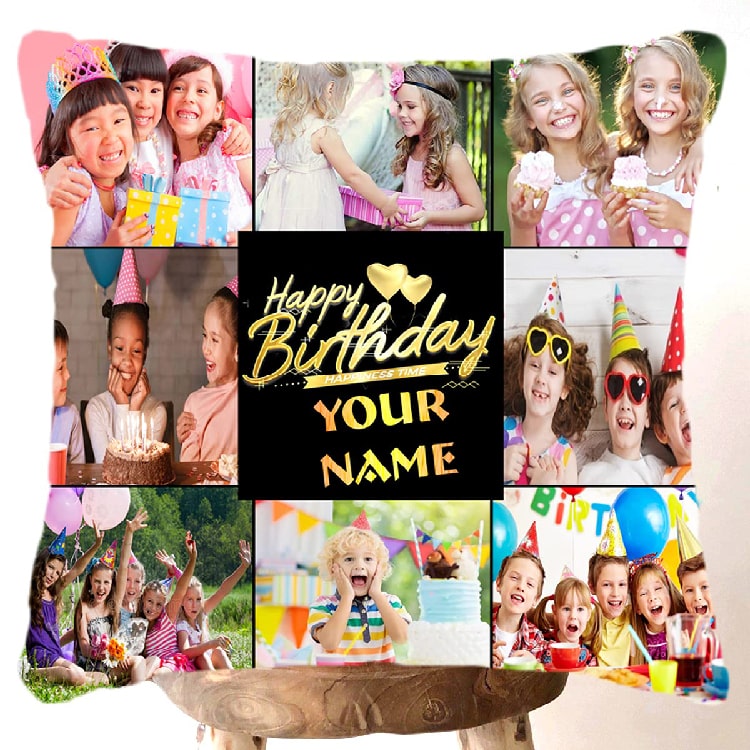 Personalized Cushion Cover, Filler - 1 Cushion Covers and 1 Filler (Multicolor, 12X12 inches)